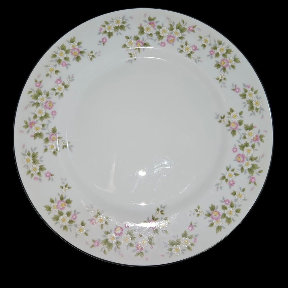 Treasure Chest Lenore Floral Salad Plates Set of 4 Vintage 7.75" Japan